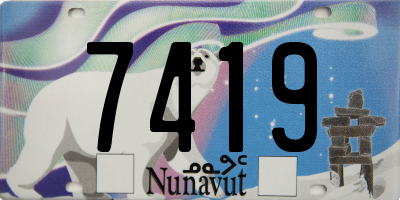 NU license plate 7419