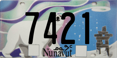 NU license plate 7421