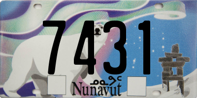 NU license plate 7431