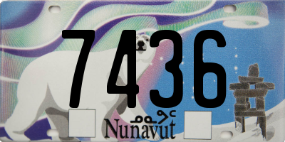 NU license plate 7436