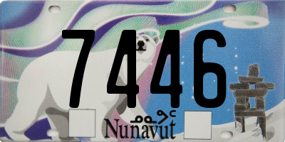 NU license plate 7446