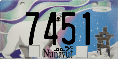 NU license plate 7451