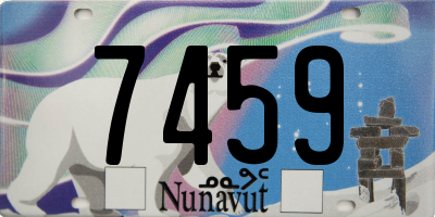 NU license plate 7459