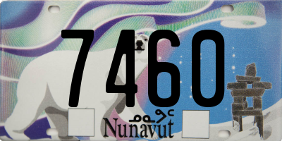 NU license plate 7460