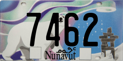 NU license plate 7462