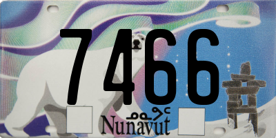 NU license plate 7466