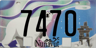 NU license plate 7470