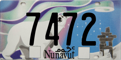 NU license plate 7472