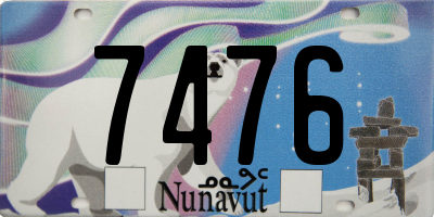 NU license plate 7476