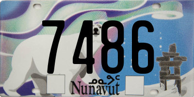 NU license plate 7486