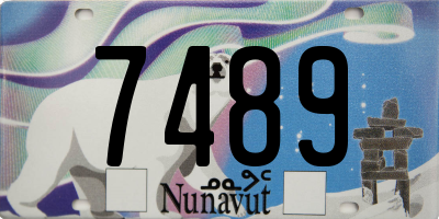 NU license plate 7489