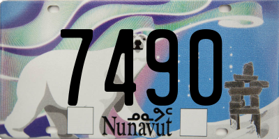 NU license plate 7490