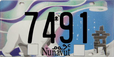 NU license plate 7491