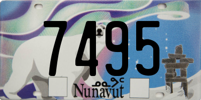 NU license plate 7495