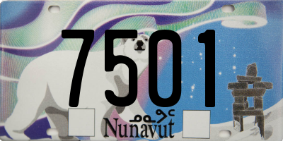 NU license plate 7501