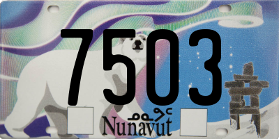 NU license plate 7503