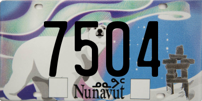 NU license plate 7504