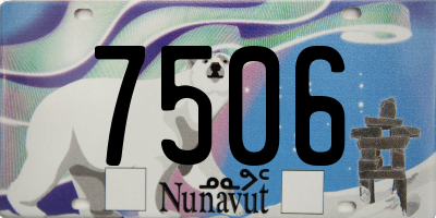 NU license plate 7506