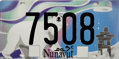 NU license plate 7508