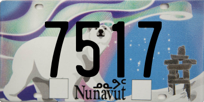 NU license plate 7517