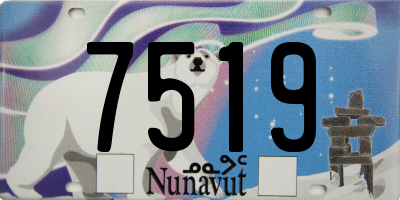 NU license plate 7519