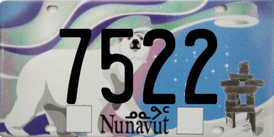 NU license plate 7522