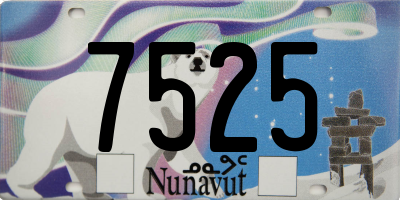 NU license plate 7525