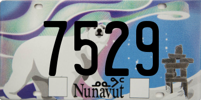 NU license plate 7529