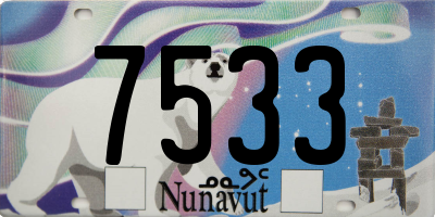 NU license plate 7533