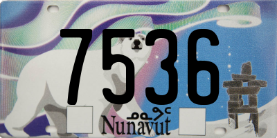 NU license plate 7536