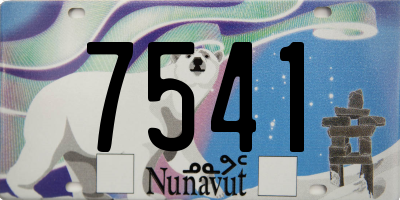 NU license plate 7541