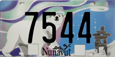 NU license plate 7544