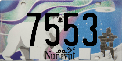 NU license plate 7553