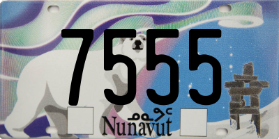 NU license plate 7555