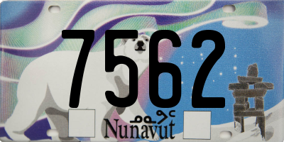 NU license plate 7562