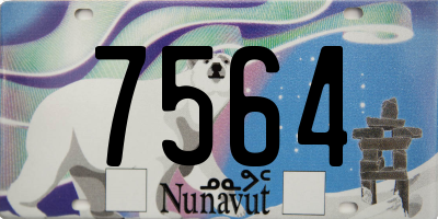 NU license plate 7564