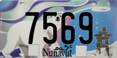 NU license plate 7569