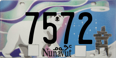 NU license plate 7572