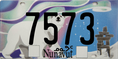 NU license plate 7573