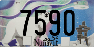 NU license plate 7590