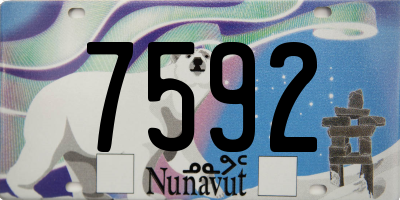 NU license plate 7592