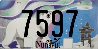 NU license plate 7597