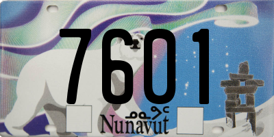 NU license plate 7601