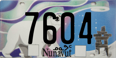 NU license plate 7604