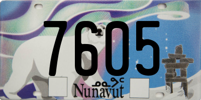 NU license plate 7605