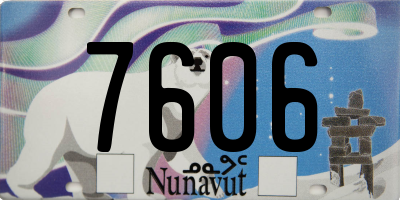 NU license plate 7606