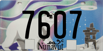 NU license plate 7607