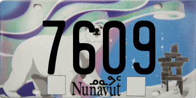 NU license plate 7609