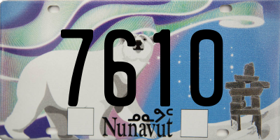 NU license plate 7610