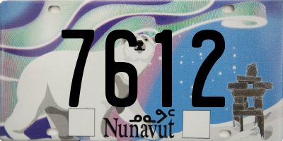 NU license plate 7612